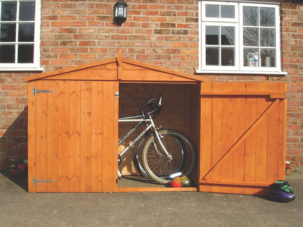 Apex Solid Sheet Store 1.8 x 0.9 x 1.4m Bike Shed 