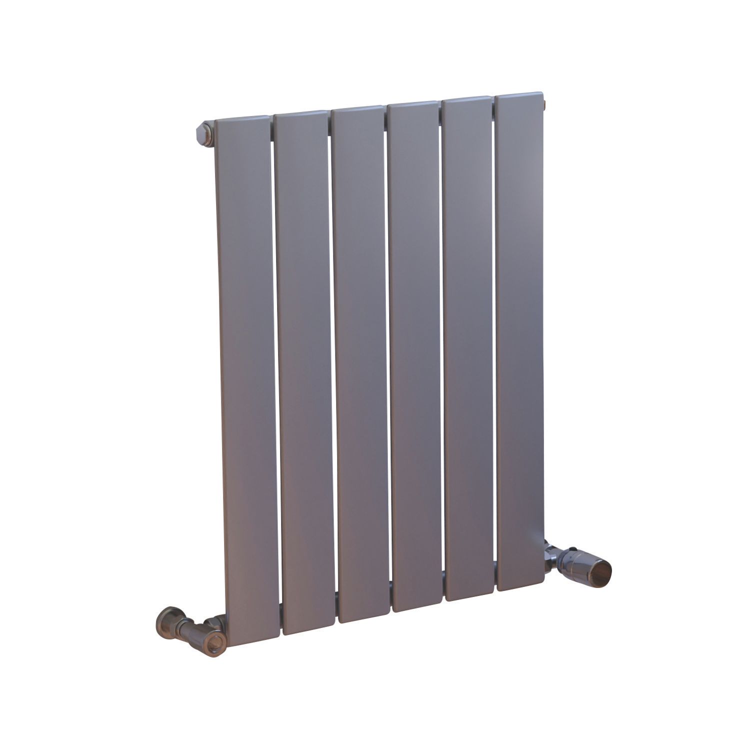 Ximax 600mm x 445mm 1055BTU Silver Vertical Designer Radiator (6865H)