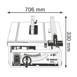 T-nut Rail Slide Rail for BOSCH GTS 254 Table Saw, Sliding