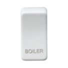 Knightsbridge 'BOILER' Switch Cover Matt White