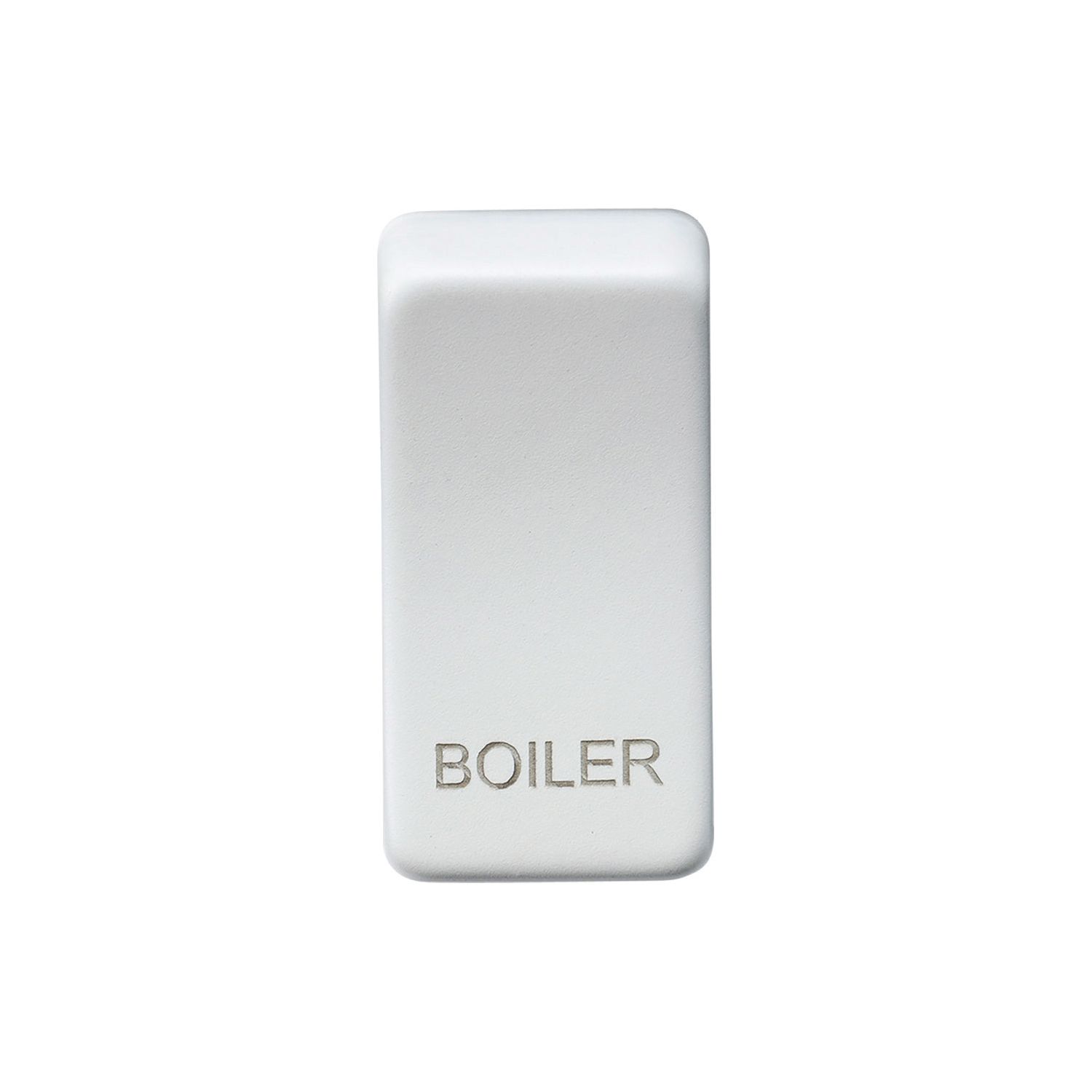 Knightsbridge 'BOILER' Switch Cover Matt White (686CR)