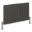 Reina Harley Double 600mm x 980mm 3593BTU Anthracite Horizontal Designer Radiator