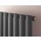 Ximax Fortuna 1800mm x 526mm 3795BTU Black / Silver Vertical Designer Radiator