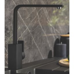Streame by Abode Pixell Quad Single Lever Mono Mixer Kitchen Tap Matt Black