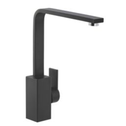 Streame by Abode Pixell Quad Single Lever Mono Mixer Kitchen Tap Matt Black