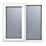 Crystal  Left-Hand Opening Obscure Triple-Glazed Casement White uPVC Window 905mm x 965mm