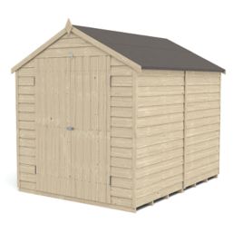 Forest  6' x 8' (Nominal) Apex Overlap Timber Shed with Base