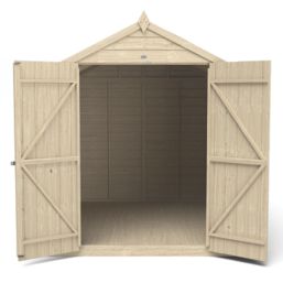 Forest  6' x 8' (Nominal) Apex Overlap Timber Shed with Base