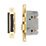Smith & Locke Fire Rated Polished Brass Bathroom Lock 65mm Case - 44mm Backset