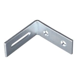 Essentials Adjustable Corner Bracket Silver 55mm x 70mm x 30mm