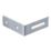 Essentials Adjustable Corner Bracket Silver 55mm x 70mm x 30mm