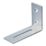 Essentials Adjustable Corner Bracket Silver 55mm x 70mm x 30mm
