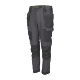 Apache Calgary Work Trousers Grey/Black 28" W 33" L