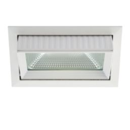 Saxby Axial Tilt Rectangular Recessed Downlight Gloss White
