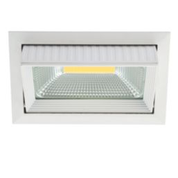 Saxby Axial Tilt Rectangular Recessed Downlight Gloss White