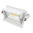 Saxby Axial Tilt Rectangular Recessed Downlight Gloss White