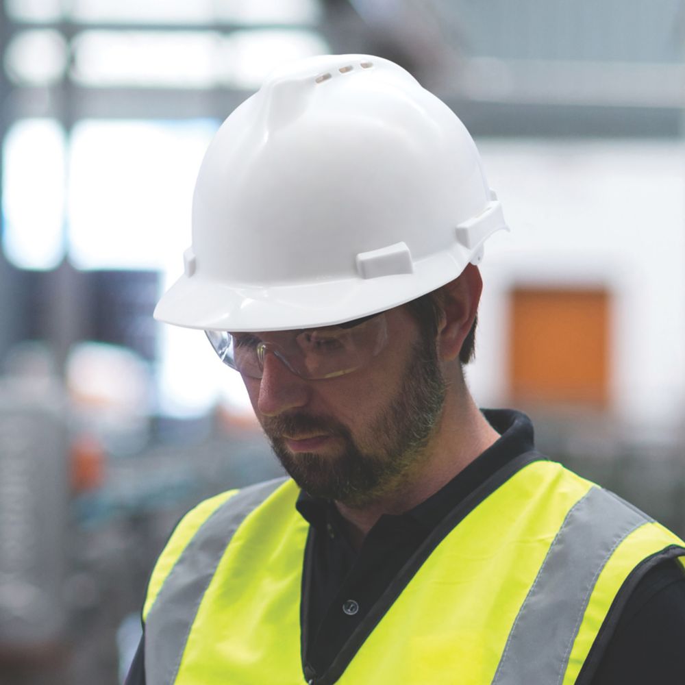 White store construction hat