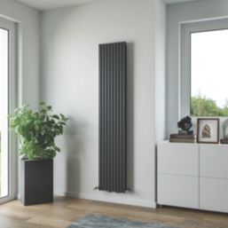 Ximax George Twist 1800mm x 350mm 3901BTU Anthracite Vertical Designer Radiator