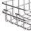 Swirl Caldew 1-Tier Bathroom Shower Basket Chrome