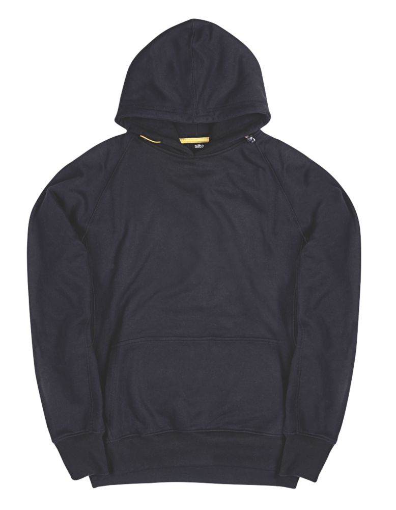 Site Alder Hooded Sweatshirt Black X Large 44" Chest