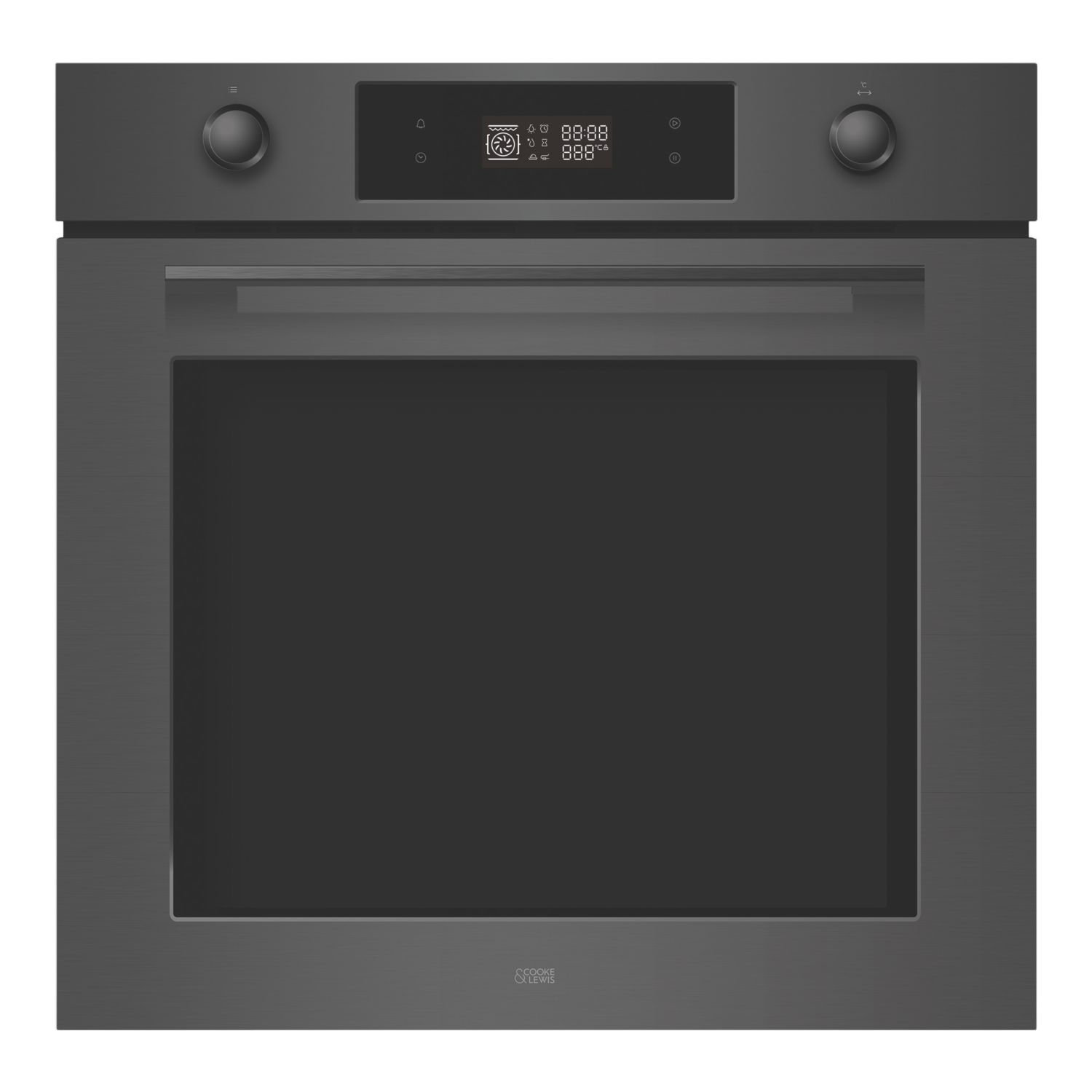 Cooke & Lewis Multi-Function Oven Black 595mm x 595mm (687AH)