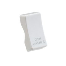 Knightsbridge 'DISHWASHER' Switch Cover White
