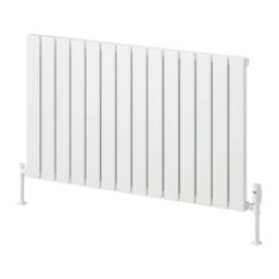 Reina Piatto Single 600mm x 1045mm 2675BTU White Horizontal Designer Radiator