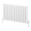 Reina Piatto Single 600mm x 1045mm 2675BTU White Horizontal Designer Radiator