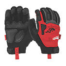Milwaukee Impact Demolition Gloves Black / Red Medium