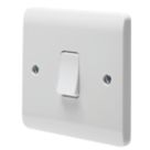 Crabtree Instinct 10AX 1-Gang Intermediate Switch White