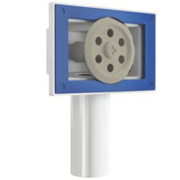 ETAL Sink Strainer Waste with Overflow Brushed Steel 90mm