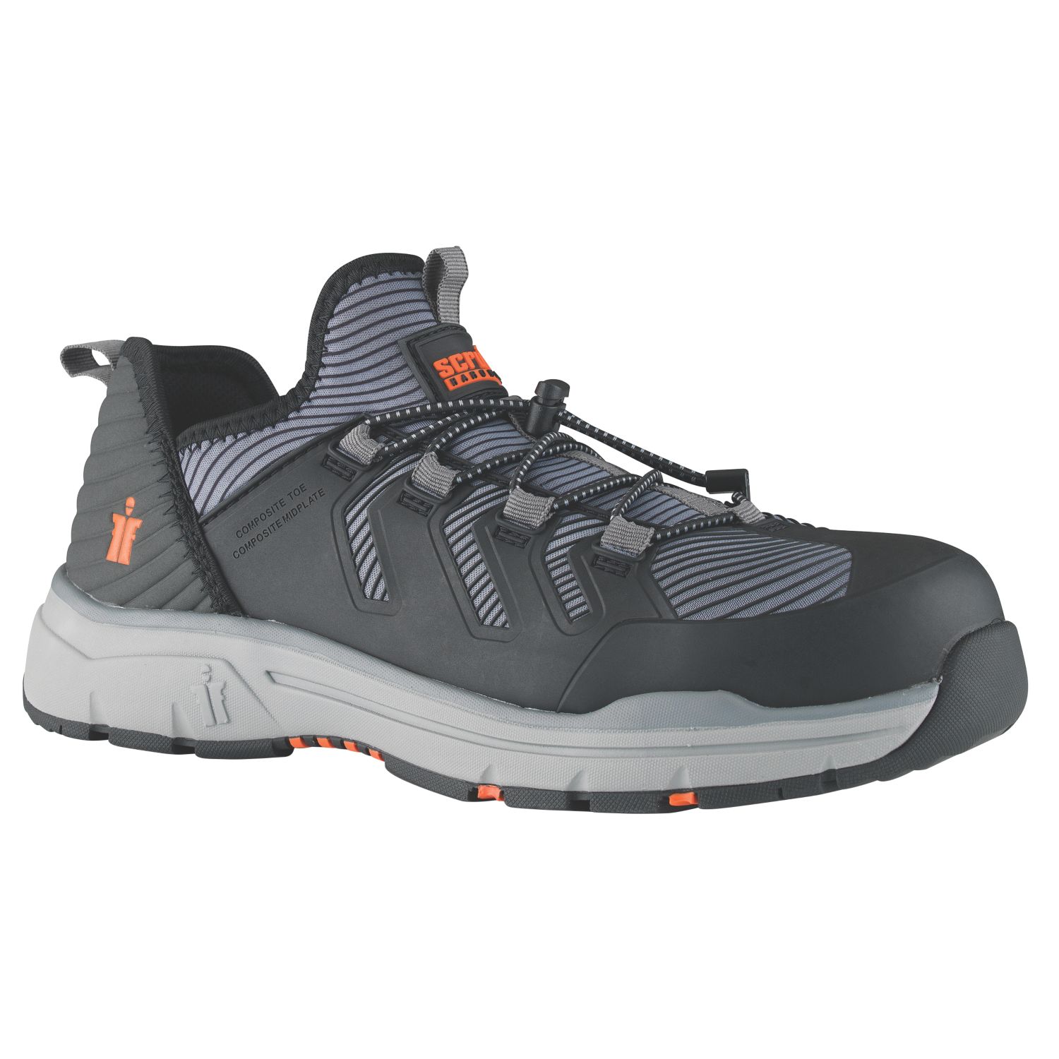 Scruffs Argon Size 6 Womens Black Safety Trainers (687KY)