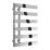 Reina 800mm x 500mm 977BTU Chrome Flat Designer Towel Radiator