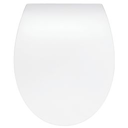 Bemis Click & Clean Slim Soft-Close with Quick-Release Toilet Seat Thermoset Plastic White