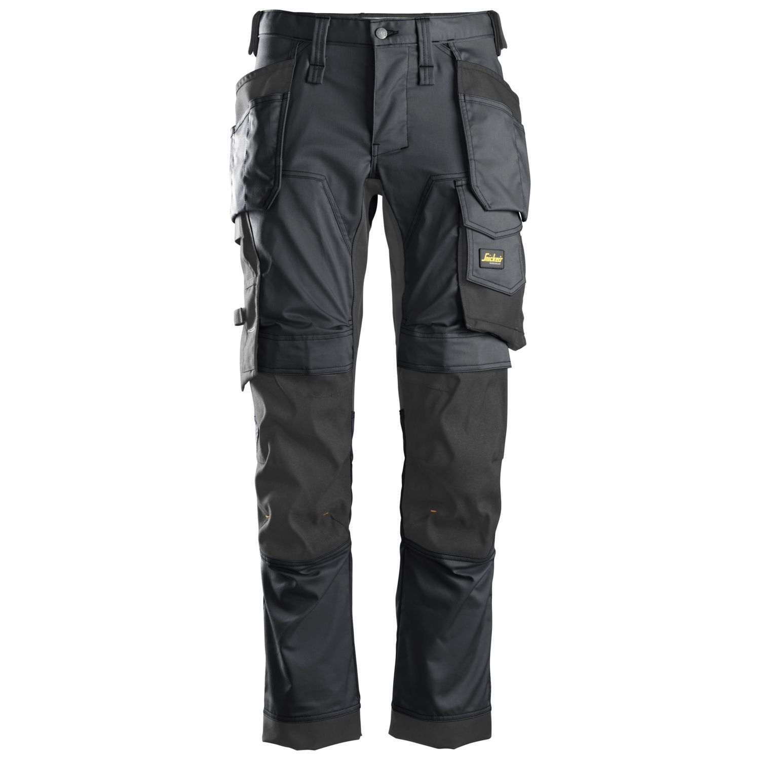 Snickers 6241 Stretch Trousers Grey/Black 36" W 30" L (687RF)