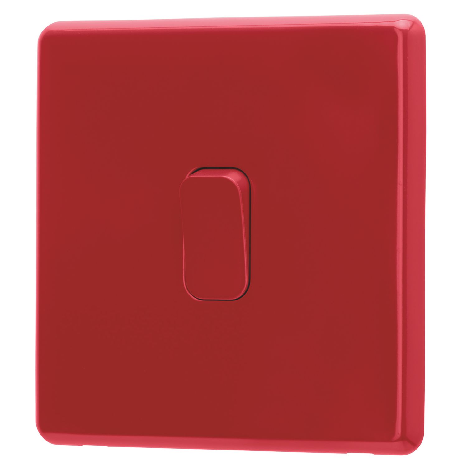 Arlec 10A 1-Gang 2-Way Light Switch Red (687RU)
