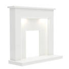 Be Modern Madalyn Surround White Marble 1320mm x 1115mm
