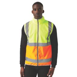 Regatta Pro Zip Collar Hi-Vis Vest Yellow/Orange Small 37.5" Chest