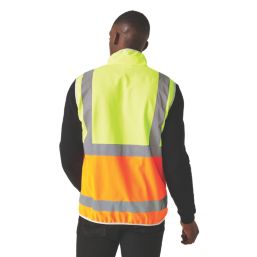 Regatta Pro Zip Collar Hi-Vis Vest Yellow/Orange Small 37.5" Chest
