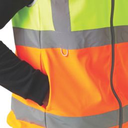 Regatta Pro Zip Collar Hi-Vis Vest Yellow/Orange Small 37.5" Chest