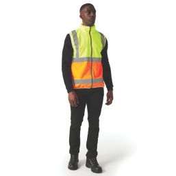 Regatta Pro Zip Collar Hi-Vis Vest Yellow/Orange Small 37.5" Chest