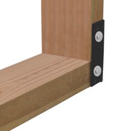 Magnodur Flat Connectors Black 95mm x 35mm x 2.5mm 10 Pack