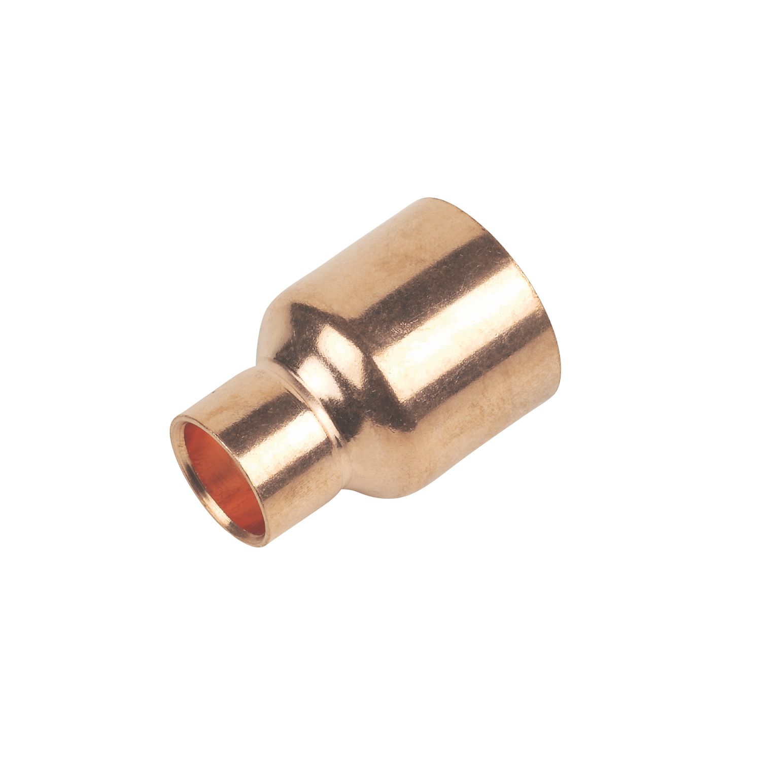 Flomasta Copper End Feed Fitting Reducers F 15mm x M 28mm 2 Pack (68814)