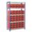 Barton Ecorax 5-Tier Metal Garage Shelving with Containers 1200mm x 450mm x 1760mm
