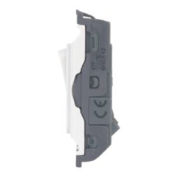 Hager Sollysta WMGS12 20AX Grid SP Control Switch White  with White Inserts