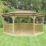 Forest POG51MTTIN 17' x 12' 6" (Nominal) Hip Timber Gazebo with Assembly