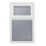 Crystal  Top Opening Obscure Triple-Glazed Casement White uPVC Window 1040mm x 1190mm