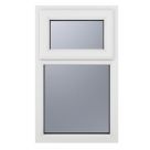Crystal  Top Opening Obscure Triple-Glazed Casement White uPVC Window 1040mm x 1190mm