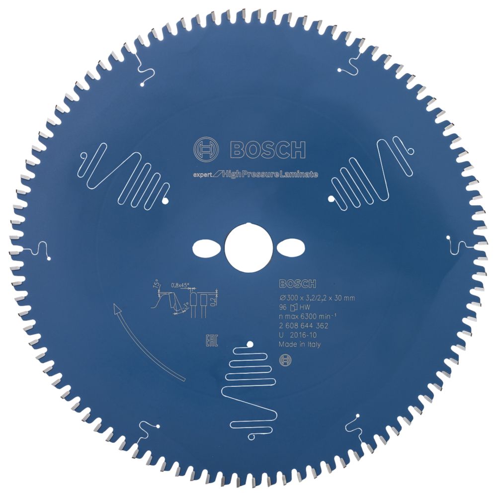 Bosch Expert High Pressure Laminate Circular Saw Blade 300mm x 30mm 96T
