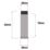 Eclipse Cylindrical Linear Wall Mounted Projection Door Stop 20 x 83mm Matt Black